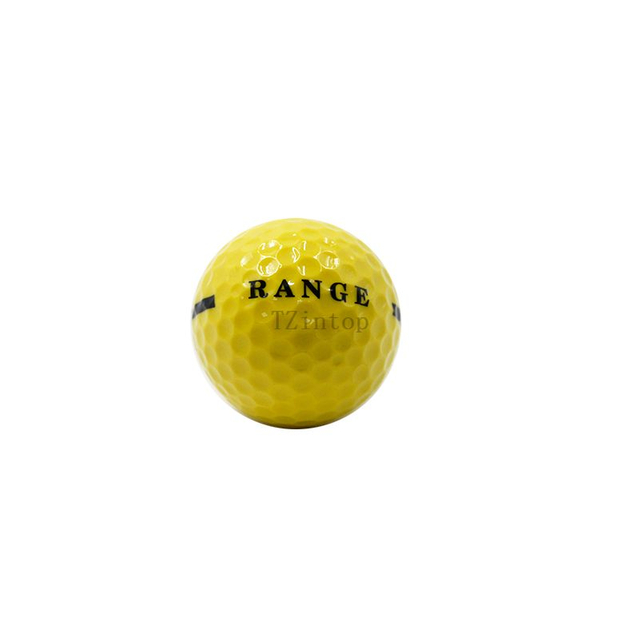 High Quality Custom Logo Printed Durable 2 Piece Surlyn Driving Range Golf Balls with Stripe golf ball