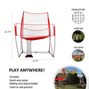 Volleyball Practice Net Station 8 ft Wide by 11 ft High Ball Return Great for Hitting and Serving Drills Perfect for Team or Solo Training Three Minute Setup Bow Style Frame