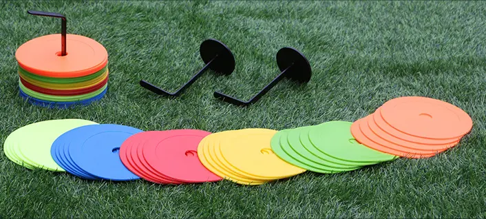 Factory directly sale fitness products of soccer training equipment of round plane mark