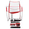 Volleyball Practice Net Station 8 ft Wide by 11 ft High Ball Return Great for Hitting and Serving Drills Perfect for Team or Solo Training Three Minute Setup Bow Style Frame