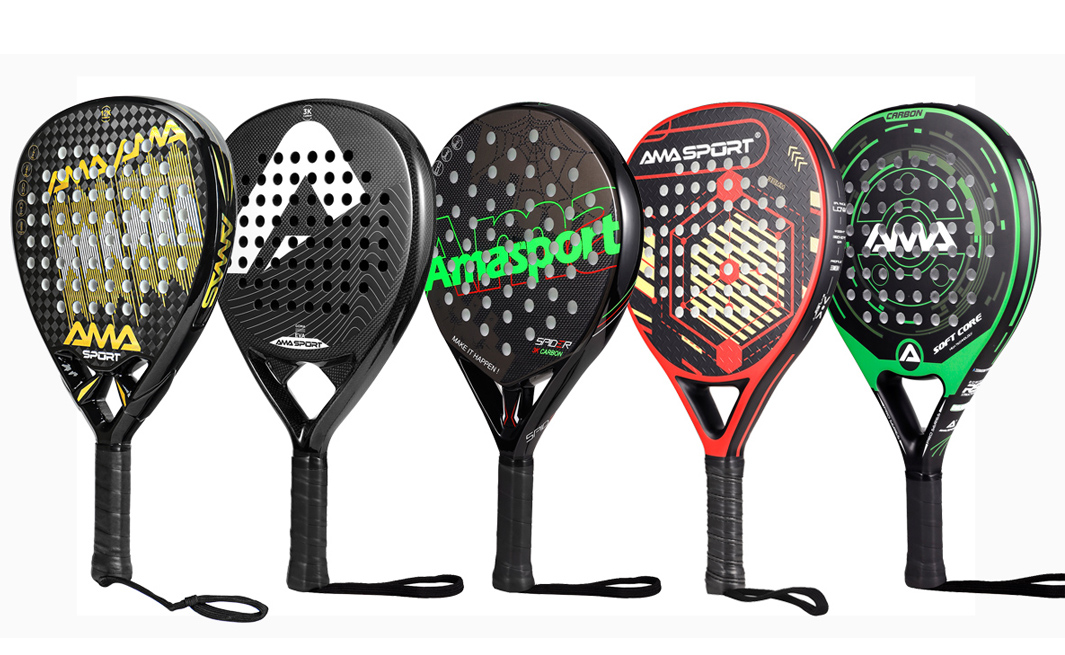 Factory Price Padel Paddle Tennis Racket Carbon Fiber Pop Tennis Paddle Paddleball Racquets 3K,12K,18K,Full Carbon