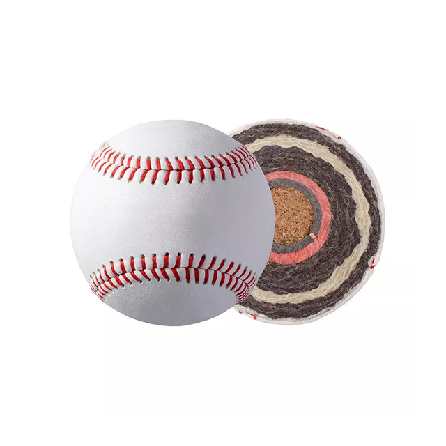 High Quality Durable Custom Logo Cow Leather 85 % Wool Content Baseball for Professional Game