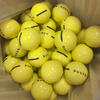 High Quality Custom Logo Printed Durable 2 Piece Surlyn Driving Range Golf Balls with Stripe golf ball