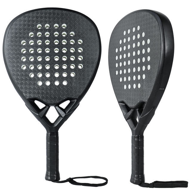 Factory Price Diamond Shape 12K Carbon Fiber Padel Racket Tennis Rackets 38MM Thick EVA 15/17/22