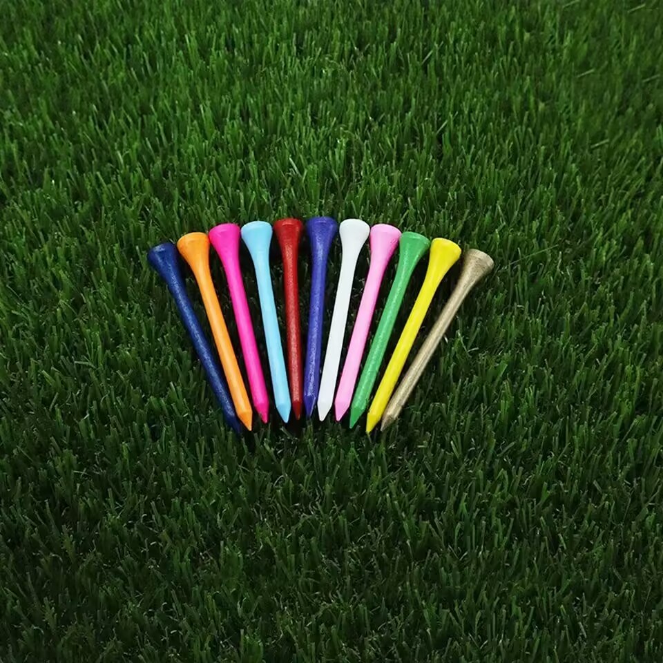 Hot Selling Size Customized 42mm/54mm/70mm/83mm Custom Logo Wooden or Bamboo Golf Tees