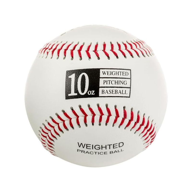 Custom White Leather 9 Inch 3oz-16oz Weighted Practice Baseballs