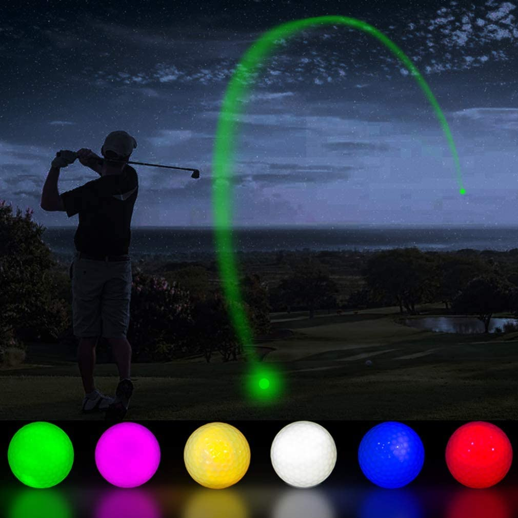  Glow in The Dark Golf Ball Flashing Bright Night Long Lasting LED Golf Balls for Sport Outdoor Golfing