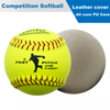 Leather Cover .44 Core 375 LBS Compression Softball PU Core Poly Core Center For Softball League Games