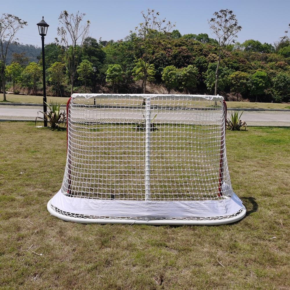 Heavy Duty Detachable Portable 48*72*24inch Ice Metal Hockey Goal with Net for Training or Game