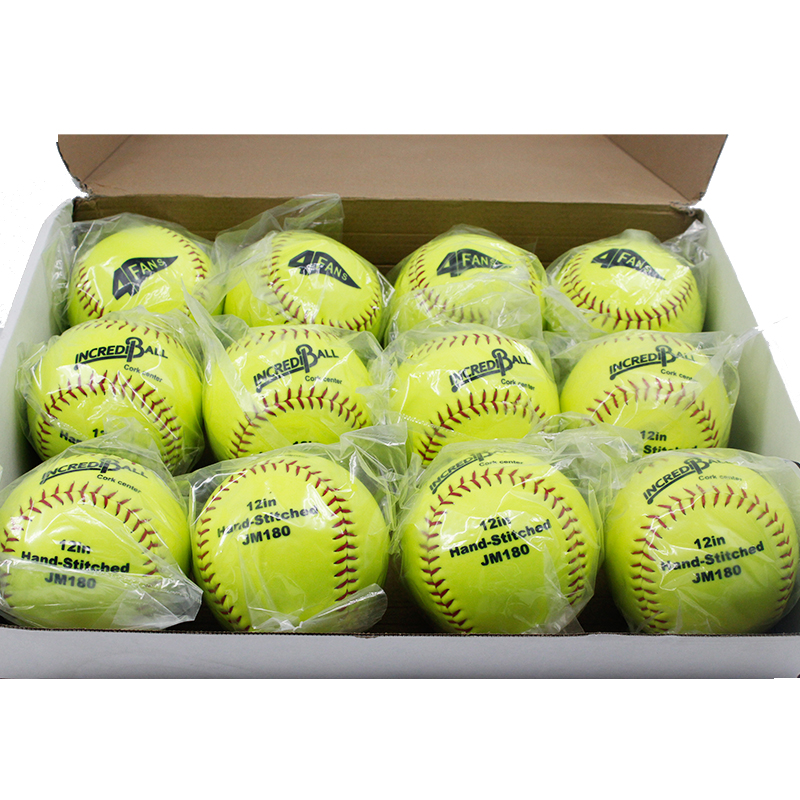 PVC Synthetic Leather Softball with High Density Cork Same As Weston 4FANS Softball Quality