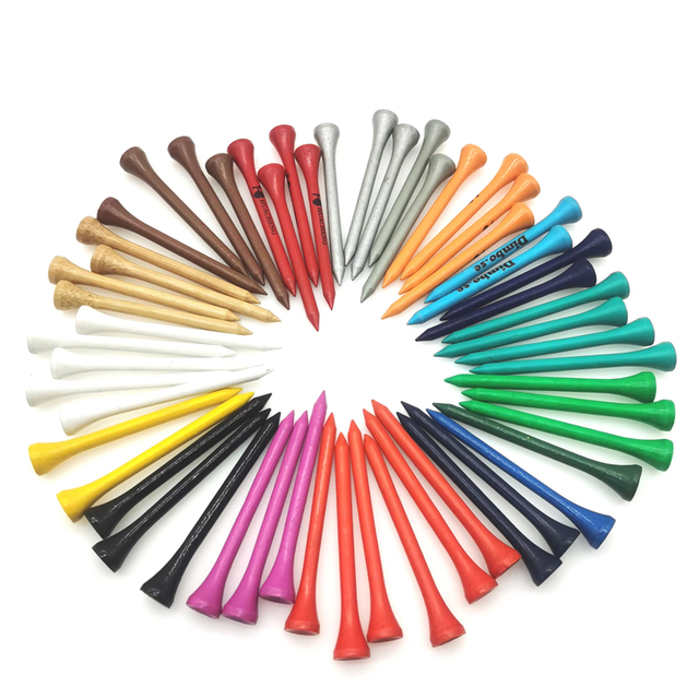 Custom 42mm/54mm/70mm/83mm Wooden Or Bamboo Golf Tees