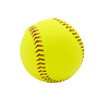 High Quality Customized Logo Printed Wholesale Team Sports Official Durable PK Cork Center Yellow Real Leather Softball