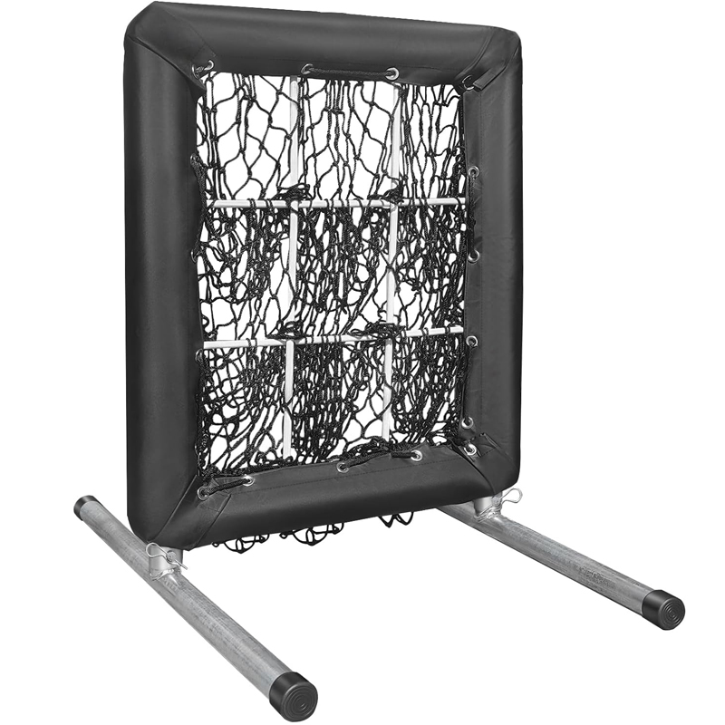 Softball Baseball Pitching Net with Target Pockets Pitching Net with Strike Zone Practicing Backyard Using