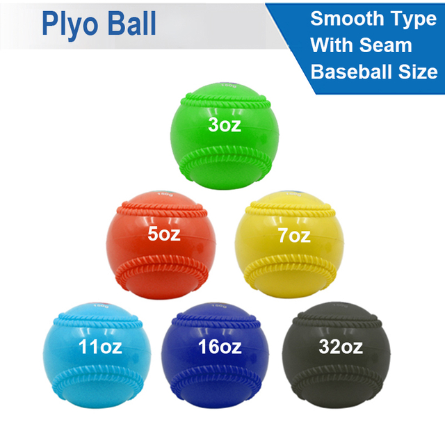 Custom 9 Inches Smooth Surface Plyo Ball with Baseball Seams for Muscle Training