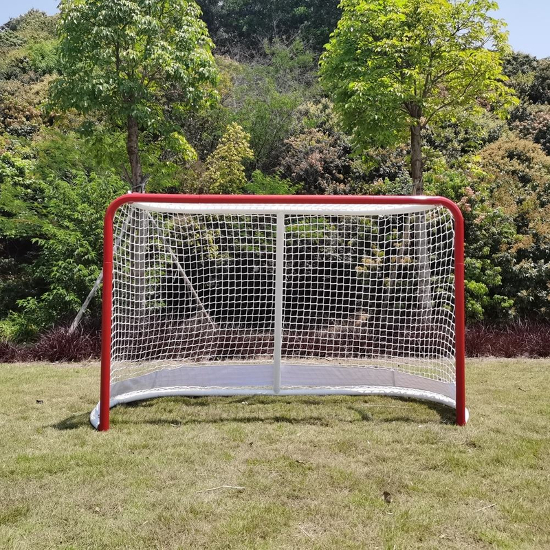 Heavy Duty Detachable Portable 48*72*24inch Ice Metal Hockey Goal with Net for Training or Game
