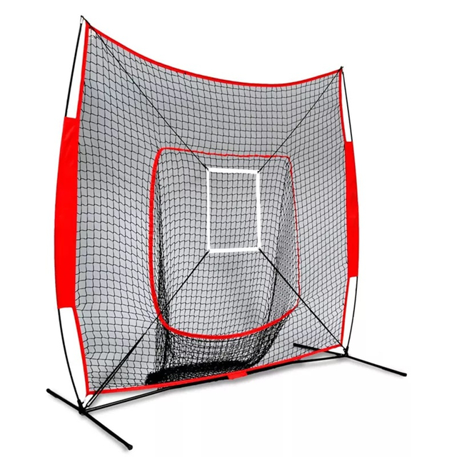 Factory Price Baseball Softball Practice Hitting Net 7*7' For Batting and Pitching with Carry Bag and Metal Frame