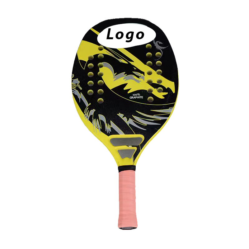 Factory Price Beach Tennis Paddle Racket Carbon Fiber with EVA Memory Foam Core Tennis Padel for whole sale