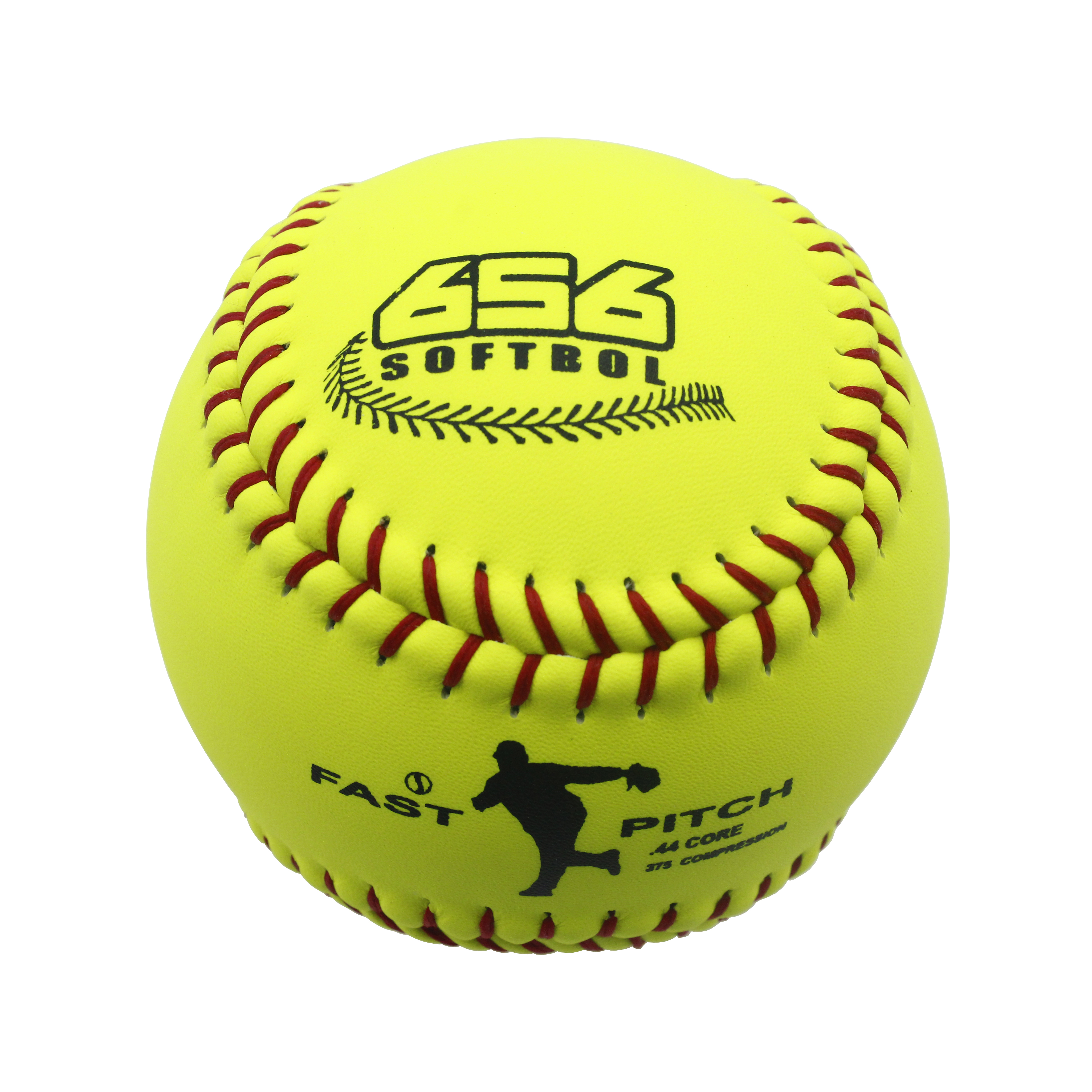 Leather Cover .44 Core 375 LBS Compression Softball PU Core Poly Core Center For Softball League Games