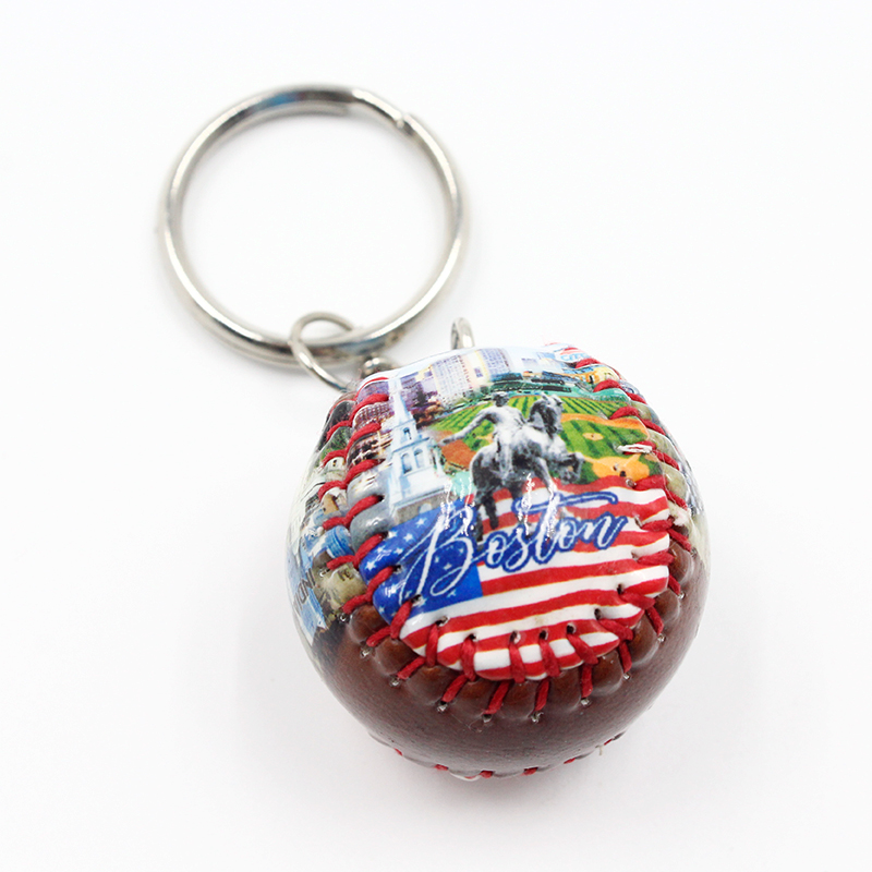Custom Design Small Baseball Key Ring