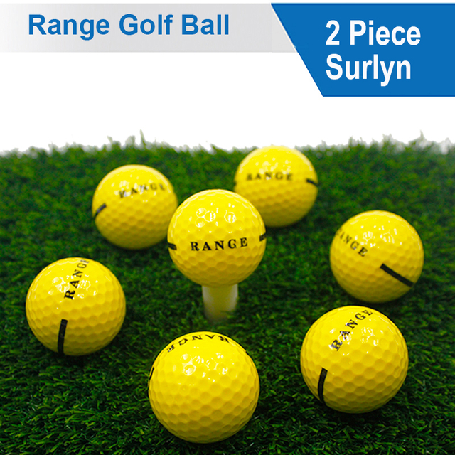 Durable 2 Layer Surlyn Driving Range Golf Balls with Stripes