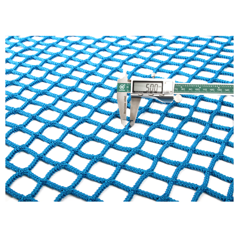 High Quality CE Standard Blue Color Polyester Knotless Fall Protection Safety Net for Both Indoor And Outdoor Use 