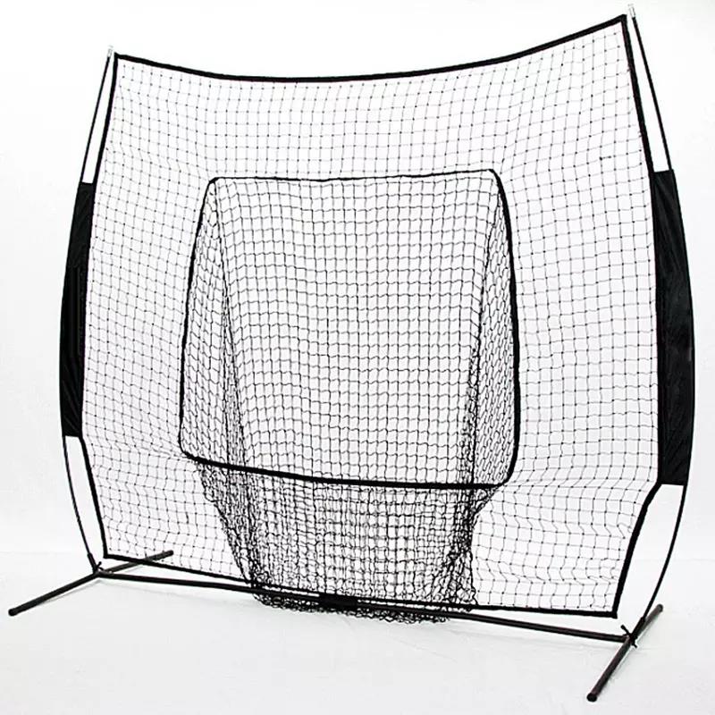 Factory Price Baseball Softball Practice Hitting Net 7*7\' For Batting and Pitching with Carry Bag and Metal Frame