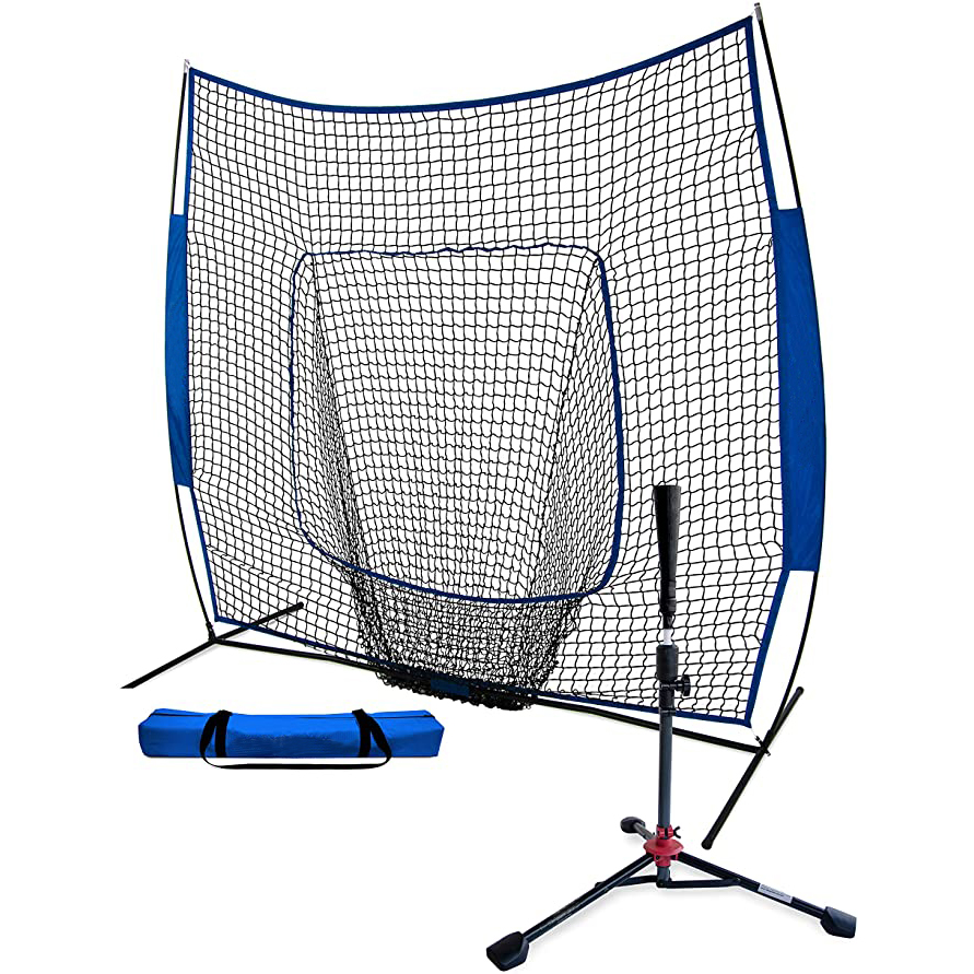 Factory Price Baseball Softball Practice Hitting Net 7*7\' For Batting and Pitching with Carry Bag and Metal Frame