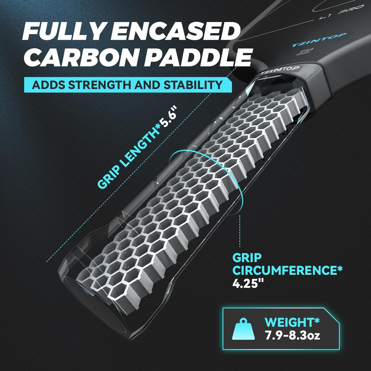 Factory Price USAPA Approved Pickleball Paddle Toray T700 Raw Carbon Fiber Paddle With Cover