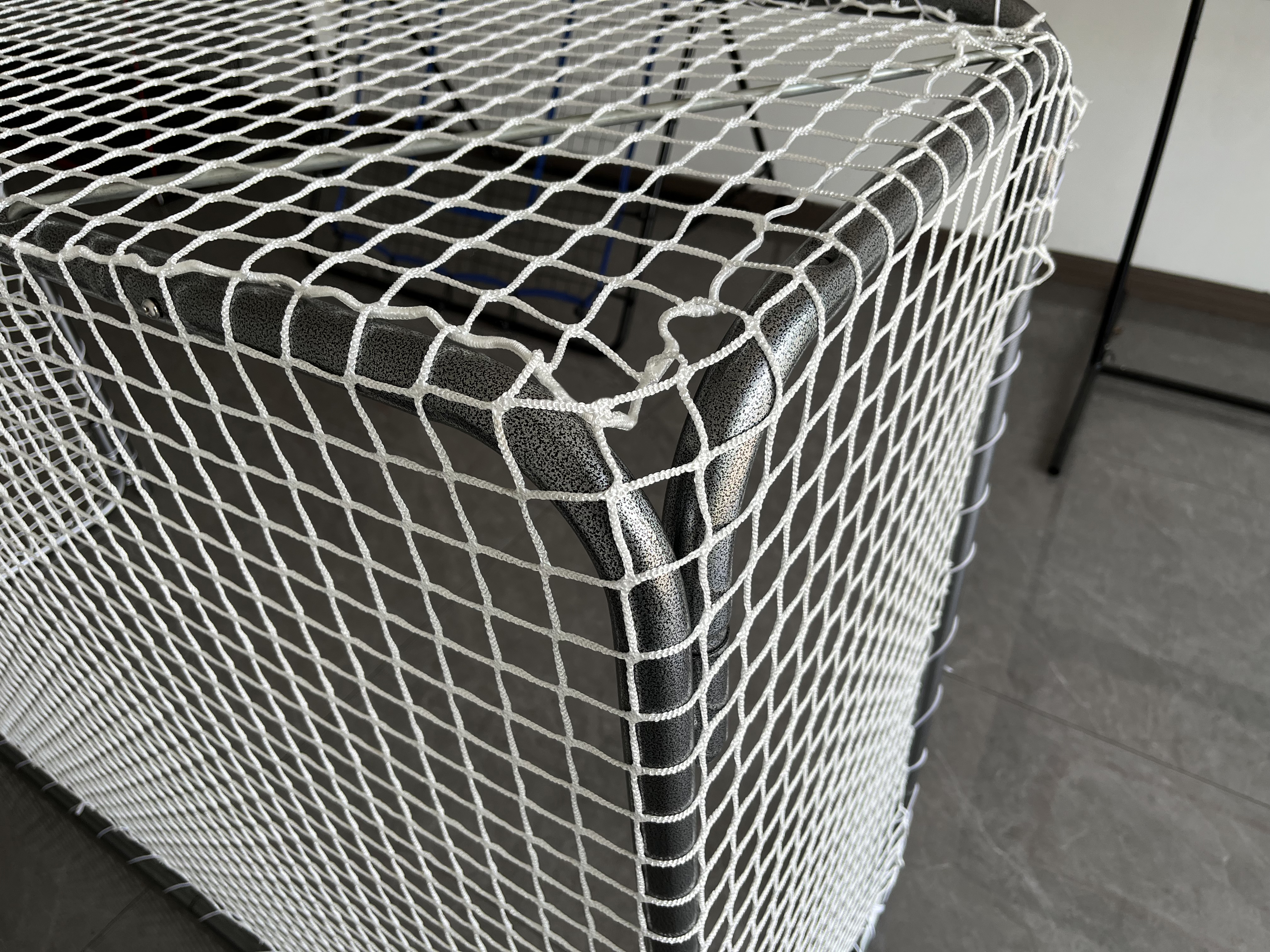 48*72*24inch Hockey Goal Frame With Net and Coated Steel Tubes
