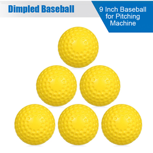 9 Inch PU Dimpled Baseball for Pitching Machine Use