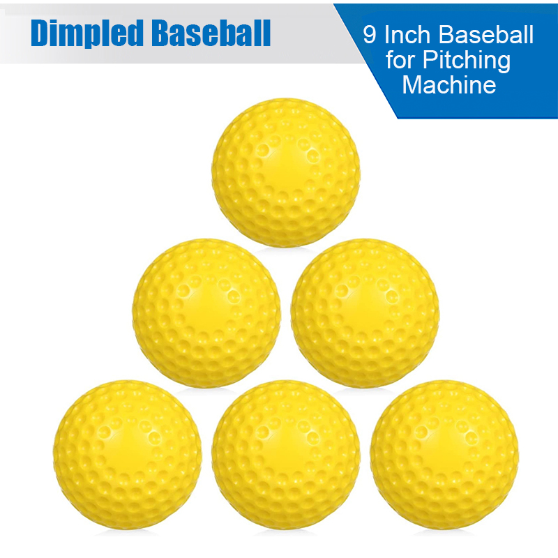 9 Inch PU Dimpled Baseball for Pitching Machine Use