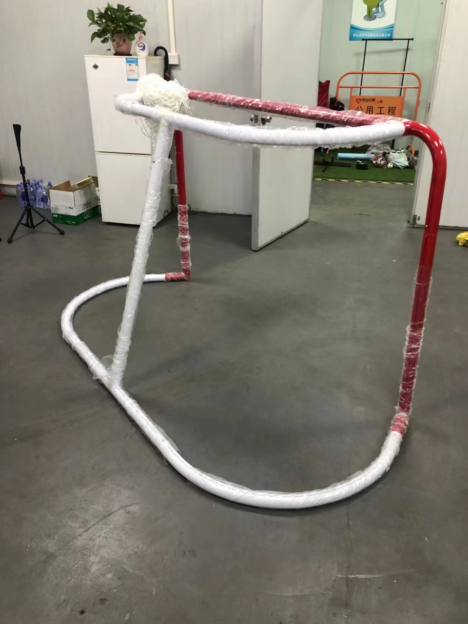 Heavy Duty Detachable Portable 48*72*24inch Ice Metal Hockey Goal with Net for Training or Game