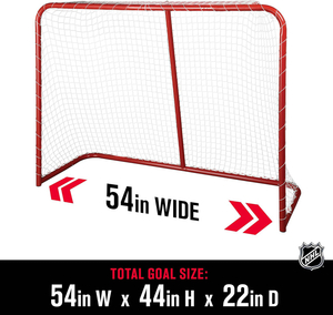 Premium NHL Standards Steel Hockey Goal with UV-Resistant Durable Net 54*44*22inch
