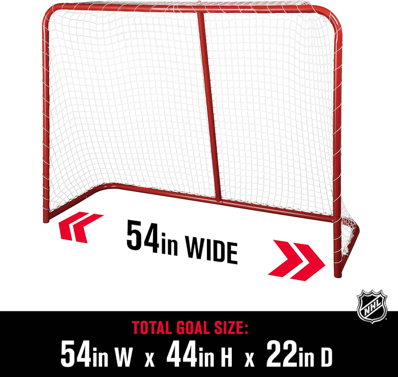 Premium NHL Standards Steel Hockey Goal with UV-Resistant Durable Net 54*44*22inch