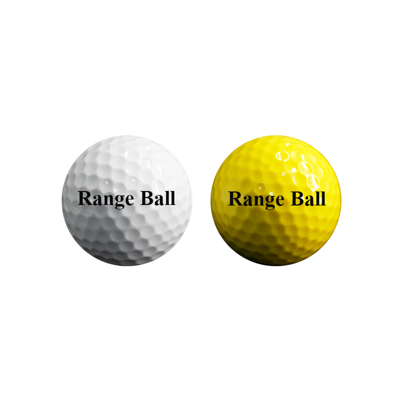 Durable 2 Layer Surlyn Driving Range Golf Balls with Stripes