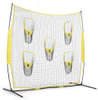 Football Trainer Throwing Net With 5 Target Pockets Baseball Practice Net 7x7FT 8x8FT
