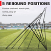 4x7FT Volleyball Rebounder Net 5 Adjustable Angles Practice Volleyball Skills