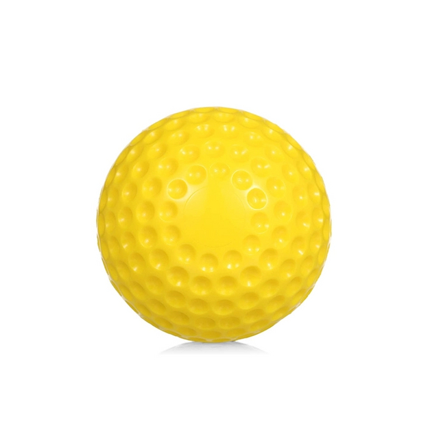 Factory Quality PU 9 inch Yellow Dimple Training Pitching Machine Team Batting Practice Baseball Ball