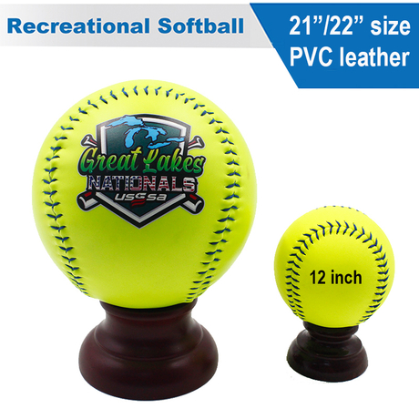 21 Inch or 22 Inch Gift PVC Synthetic Leather Softball