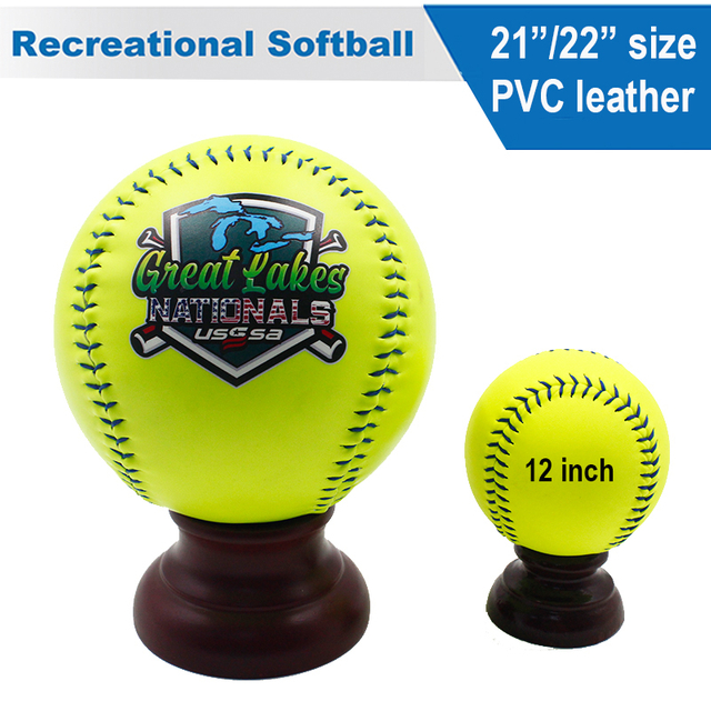 21 Inch or 22 Inch Gift PVC Synthetic Leather Softball