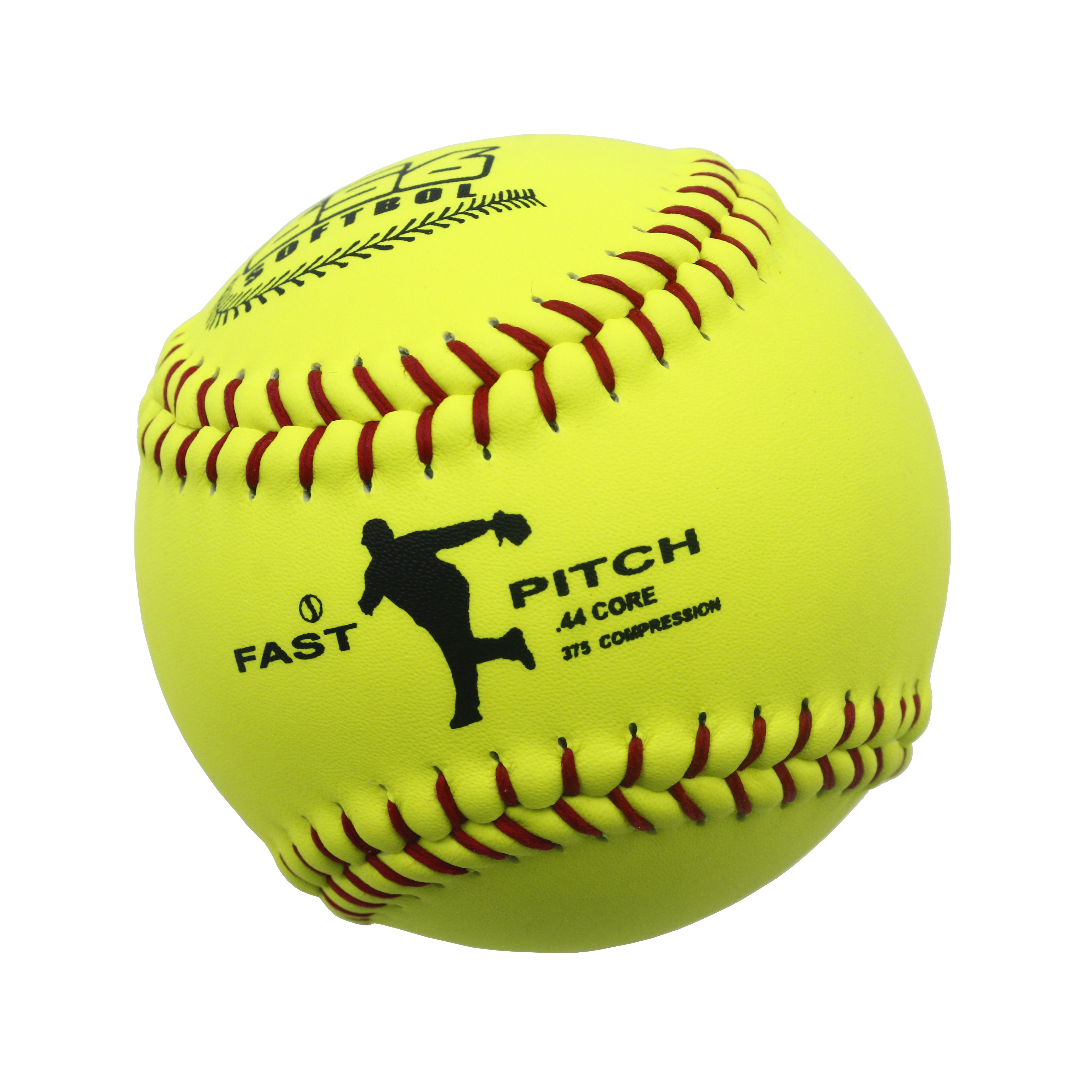 Leather Cover .44 Core 375 LBS Compression Softball PU Core Poly Core Center For Softball League Games