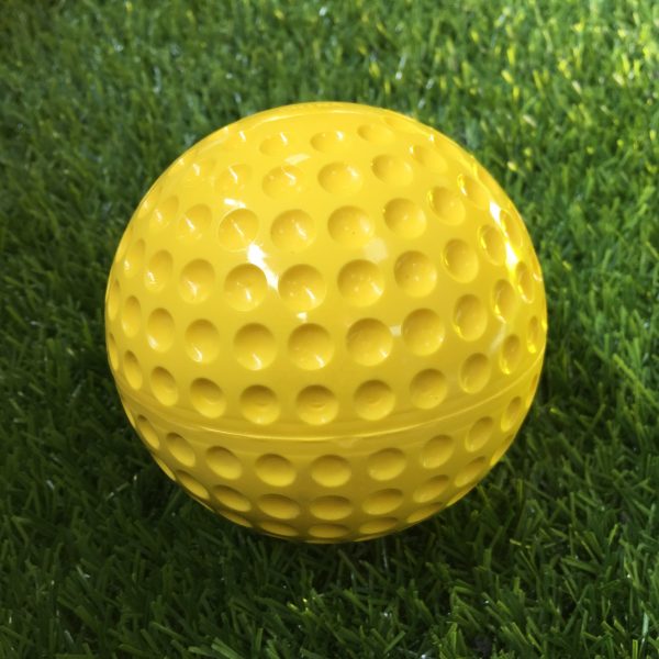 12 Inch Yellow Dimpled Softball Baseballs for Pitching Machines Practice Ball