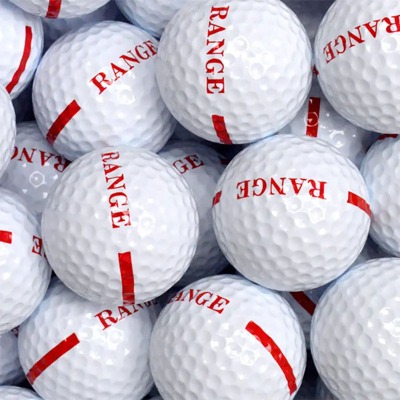 Durable 2 Layer Surlyn Driving Range Golf Balls with Stripes