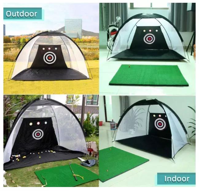 Upgraded10x7ft Golf Hitting Practice Net with 3 Aim Golf Target 