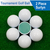 Custom Logo White Color 2 Pieces Surlyn Tournament Golf Ball 