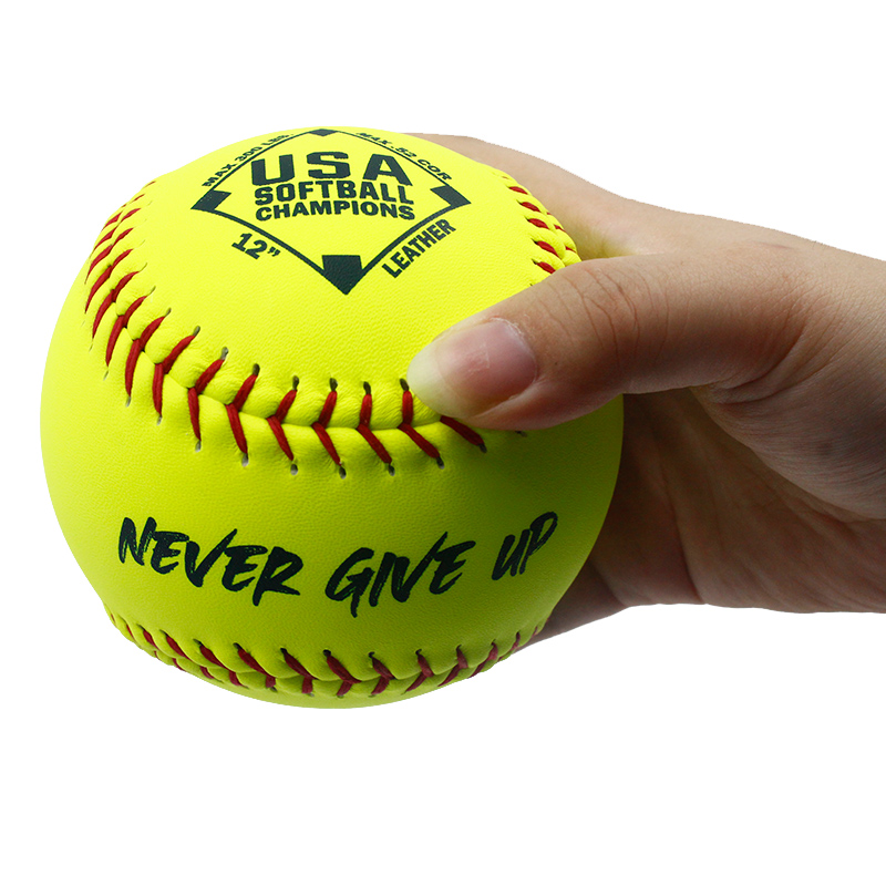  Poly Core .52 COR 300LBS Compression Raised Seams Softball with Custom Logo