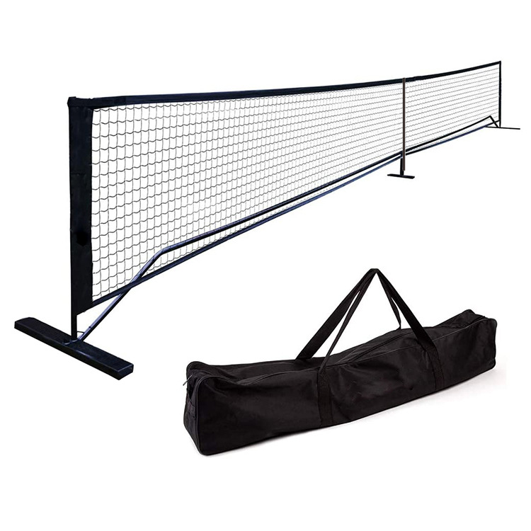 Factory Price Protable Pickleball Net 22*3FT Metal Frame and PE Net with Carry Bag for Indoor or Outdoor Use