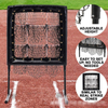 Softball Baseball Pitching Net with Target Pockets Pitching Net with Strike Zone Practicing Backyard Using