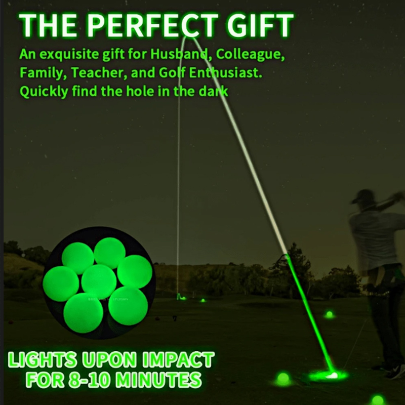 Glow In Dark Luminous Golf Ball for Night Play