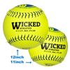 Leather Cover Poly Core Center Softball PU Core .47 Core 375 LBS Compression For Competition 